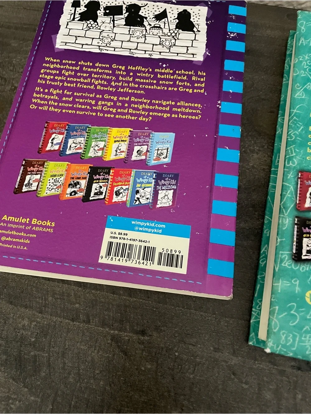 Diary of a Wimpy Kid Book Bundle - Purple & Teal Covers